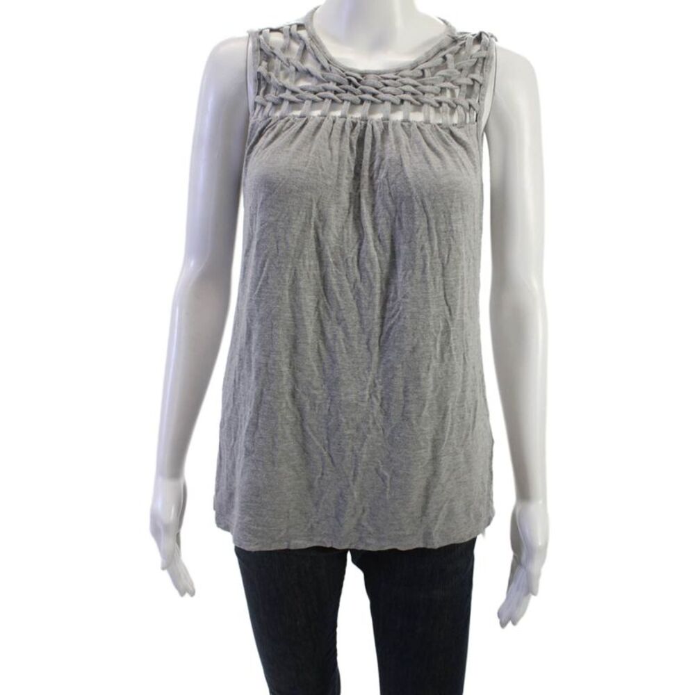 Philosophy By Republic Womens Gray Sleeveless Tank Rayon Spandex Size M